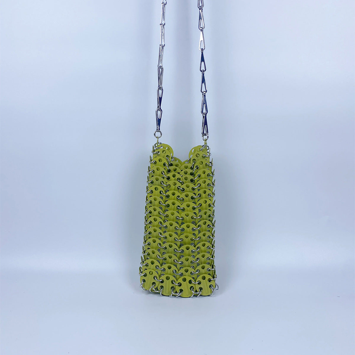 Metal Gold Sequ DIY Handmade Mobile Phone Lipstick Messenger Bag Niche Bag Women