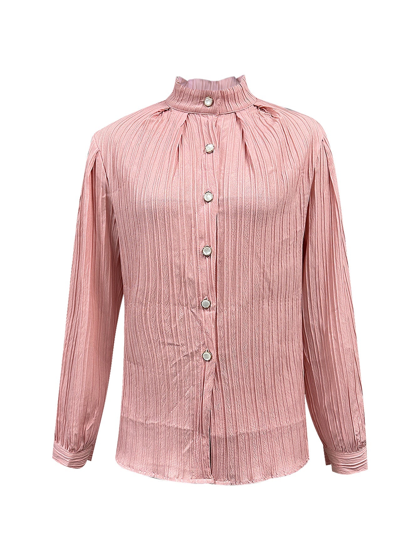 Women Wear Jacquard Long Sleeved Shirt
