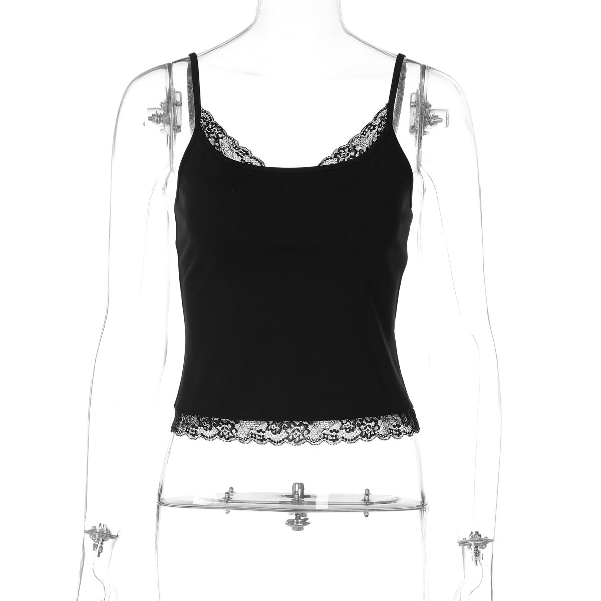 Summer Sexy Lace Splicing Sling Slimming Casual Sexy Wild Vest Women Clothing