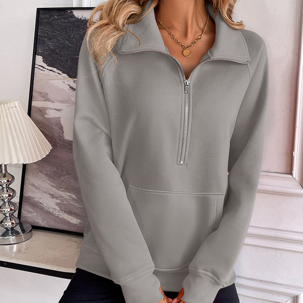 Autumn Winter Women Clothing Loose Pullover Long Sleeve Casual Sweatshirt Top for Women