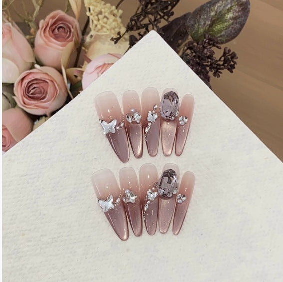 1035- Handmade press on nails fake nails removable