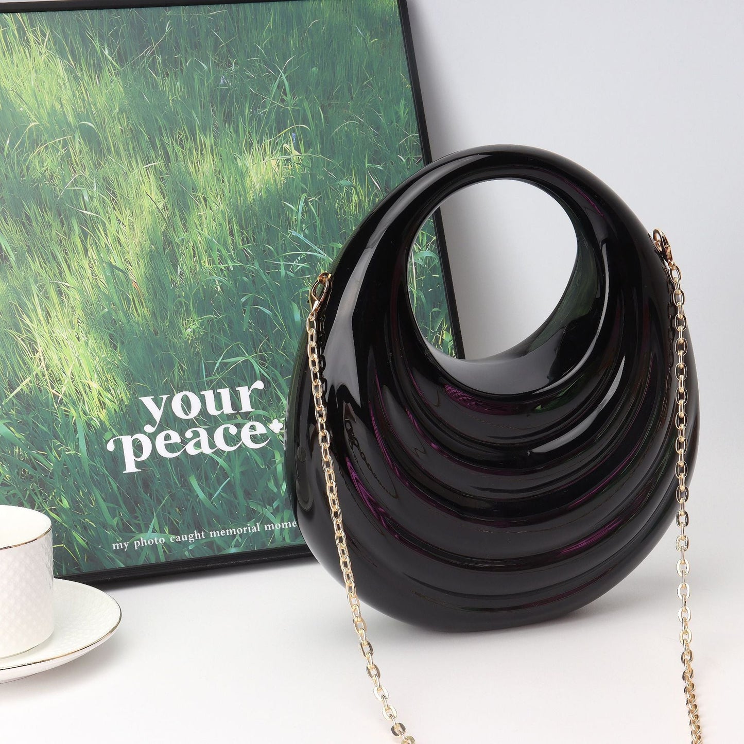 Acrylic Lock Women's Bag, Prom Bag, Party Purse, Prom Bags Clutch, Wedding Purse, Evening Purse, Dinner Bag,