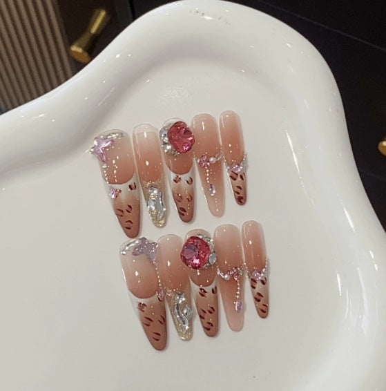 1034- Handmade press on nails fake nails removable