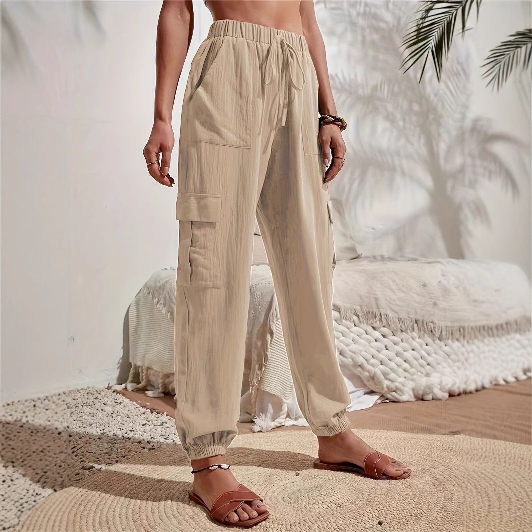 Women Clothing Casual All Matching Work Clothes Casual Trousers