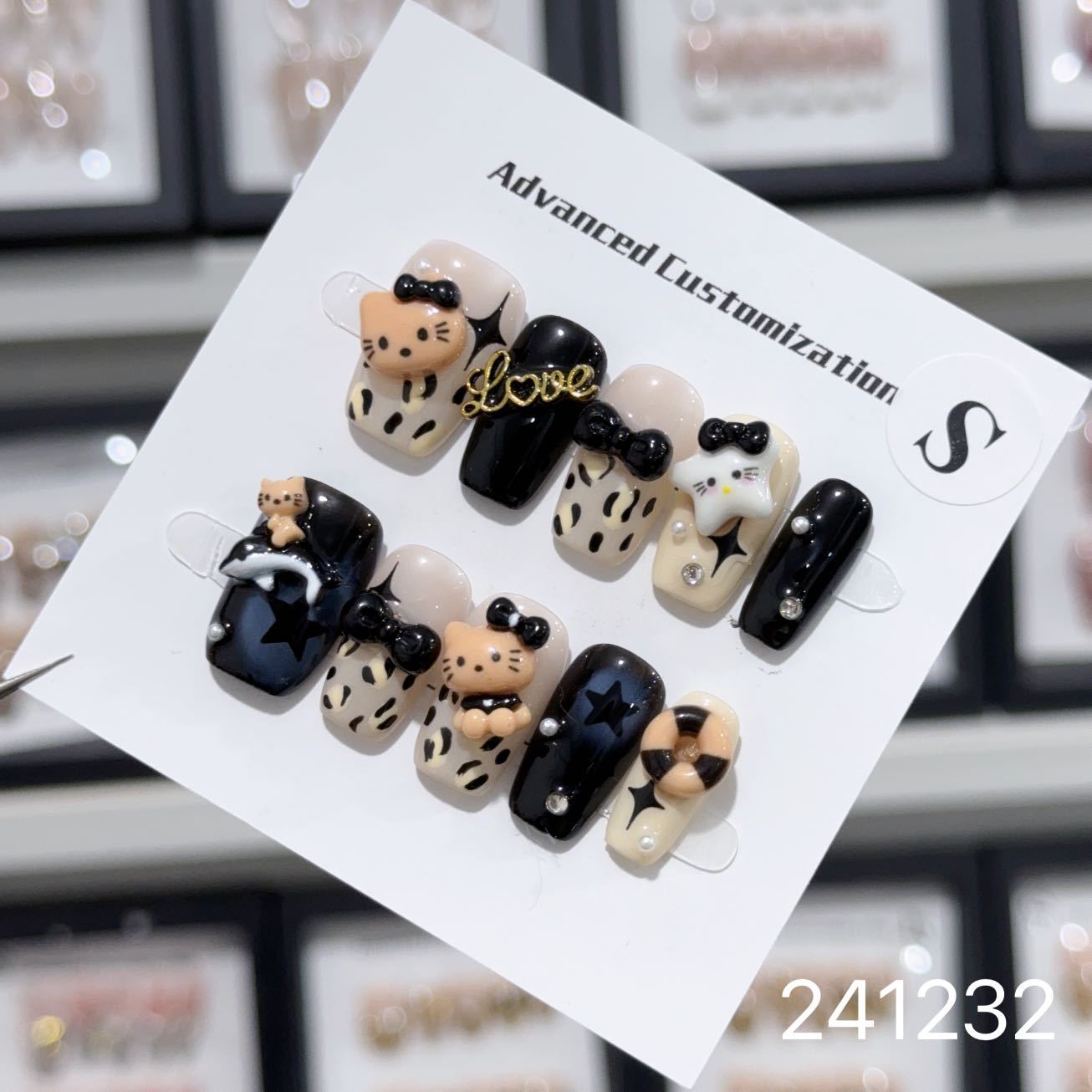 1028- Handmade press on nails fake nails removable