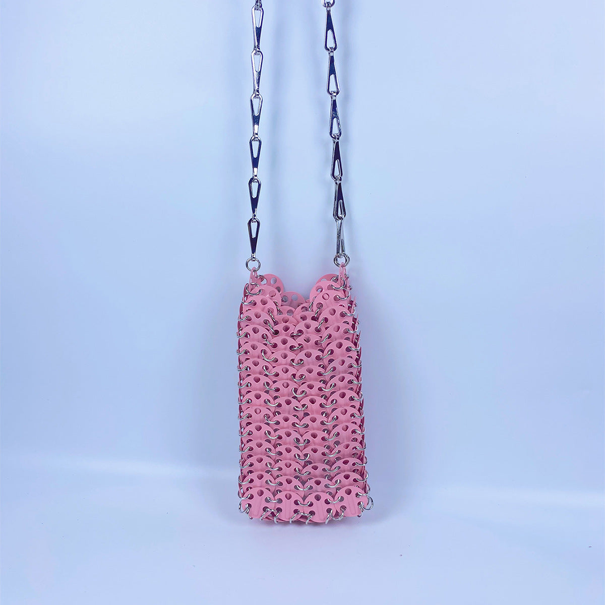 Metal Gold Sequ DIY Handmade Mobile Phone Lipstick Messenger Bag Niche Bag Women