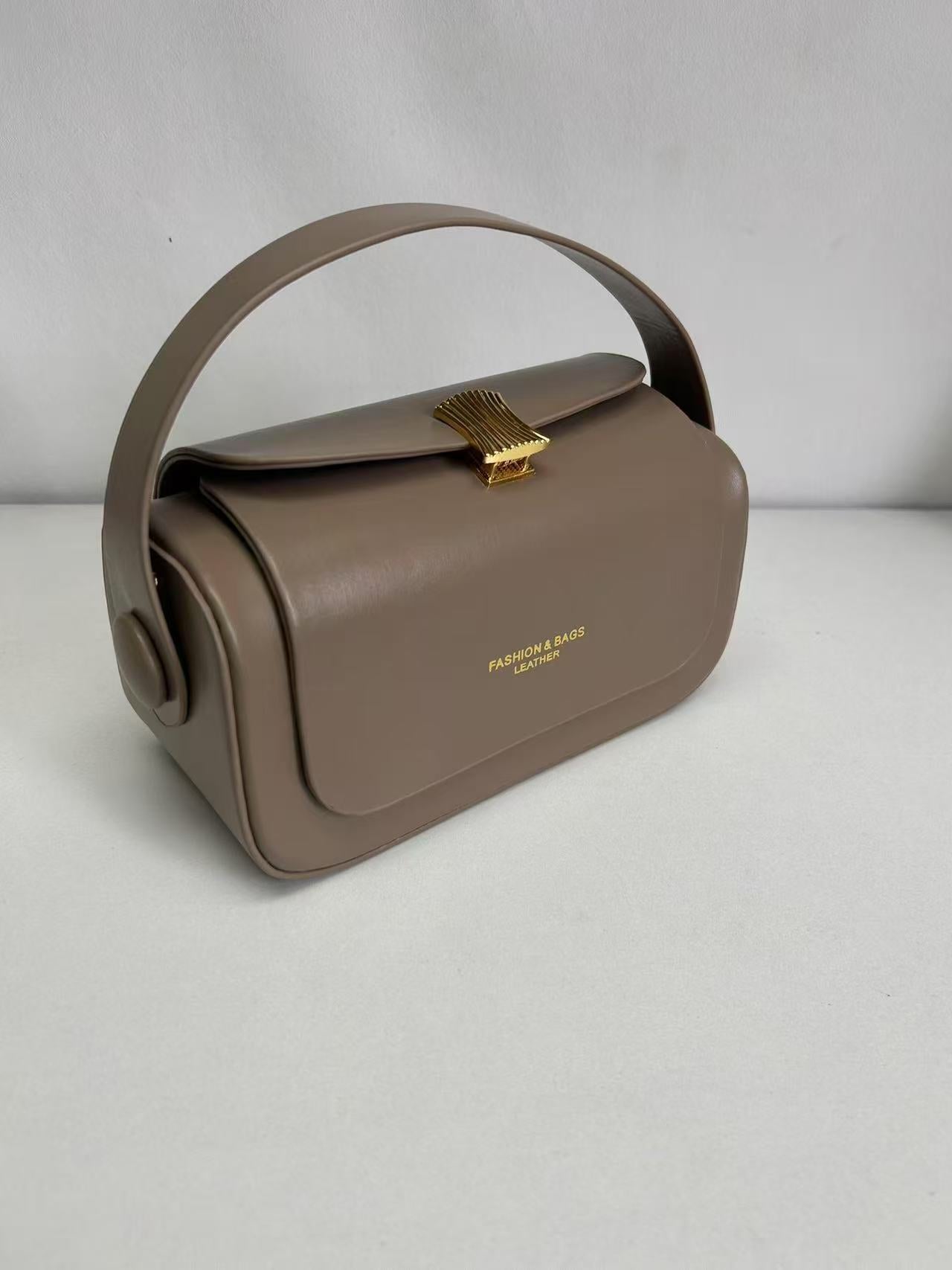 High Grade Portable Small Square Bag Women Light Luxury Faux Leather Box Bag Office All Matching Shoulder Messenger Bag