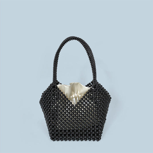 Bags Women Handmade Beaded Bag Vegetable Basket Bag Handbag Special Interest Light Luxury Bucket Bag
