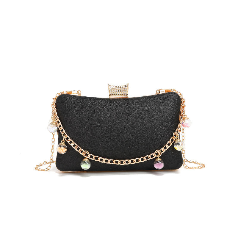 Trendy Ladies Bag Texture Exquisite Women Simple Western Small Bag Lock Single Shoulder Chain Messenger Bag