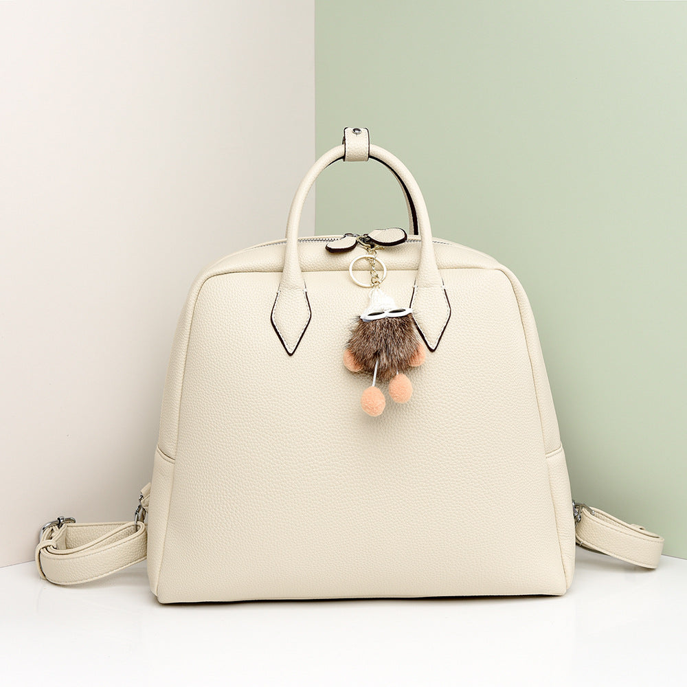 Backpack Simple Briefcase Large Capacity Office Backpack Casual Texture Handbags Women