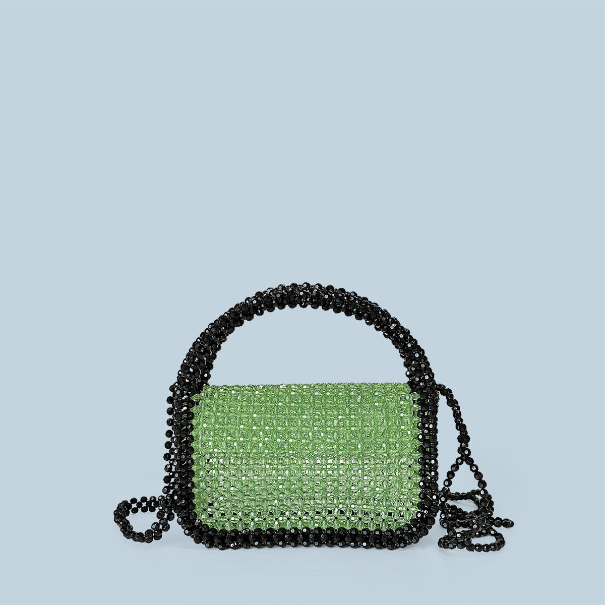 Special Interest Light Luxury Acrylic Horn Pearl Floral Reel Chain Messenger Bag Casual Handbag