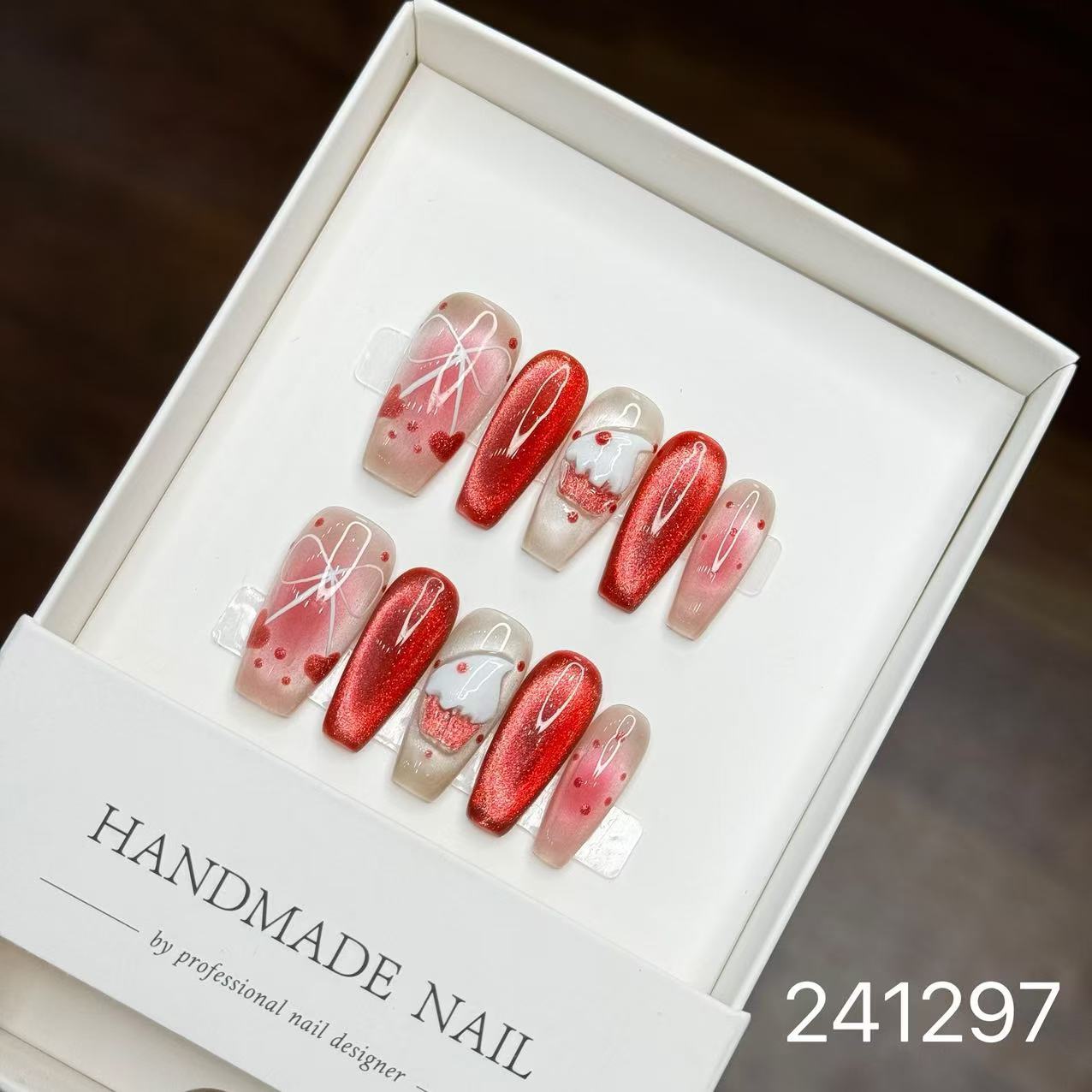 1028- Handmade press on nails fake nails removable