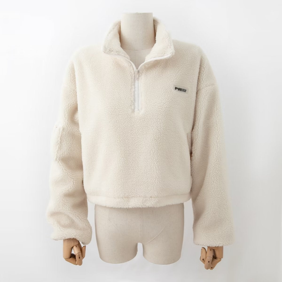 Autumn Winter Women Clothing Short Drawstring Loose Sweatshirt Coat