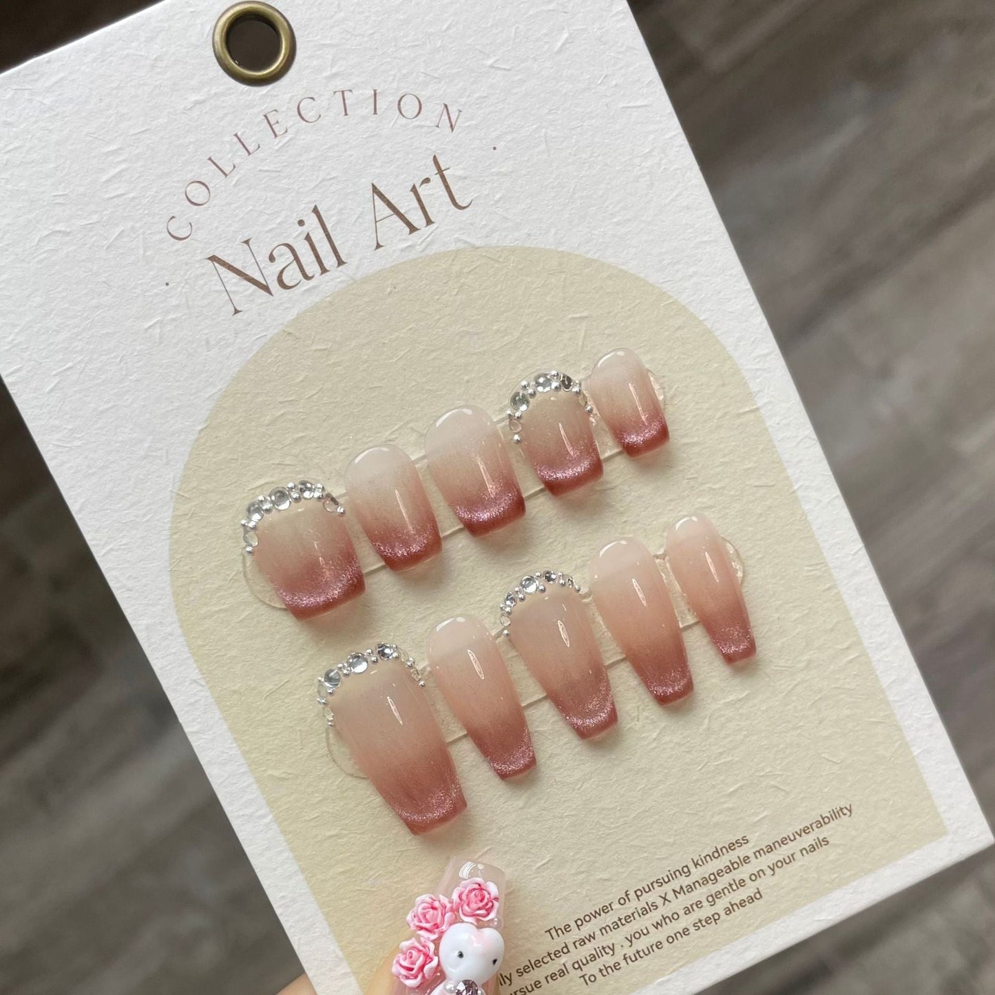 1022- Handmade press on nails fake nails removable