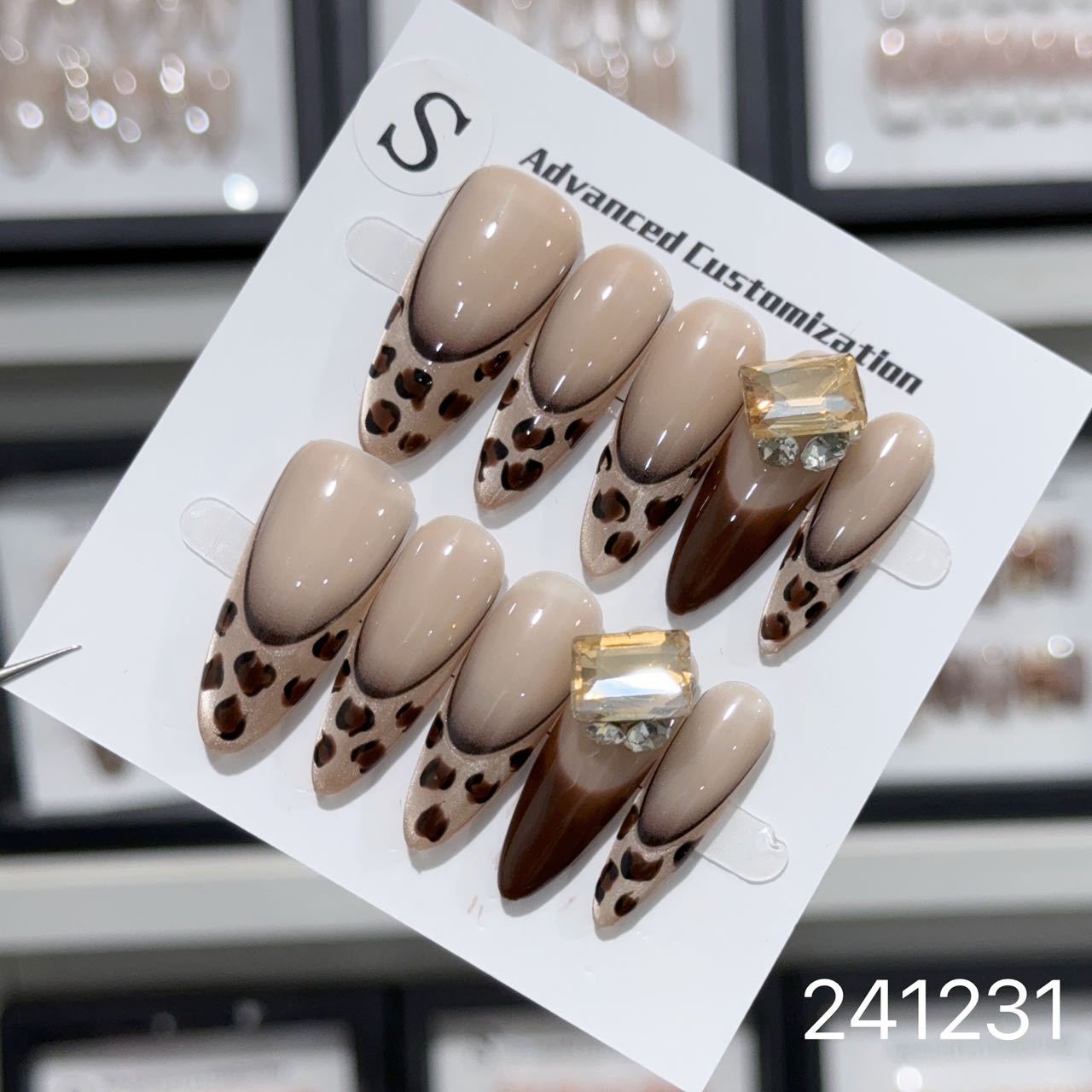 1028- Handmade press on nails fake nails removable