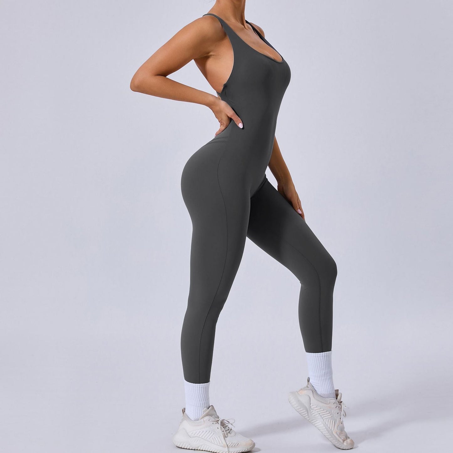 Autumn Sand Cross Beauty Back Exercise Yoga Bodysuit Adjustable Shoulder Strap Hip Lifting One Piece Yoga Clothes