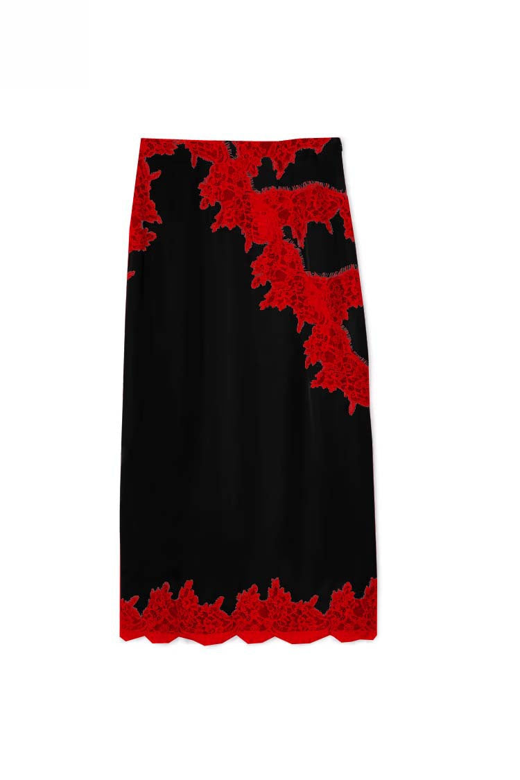 Women Spring Summer Satin Stitching Sleeveless Casual Loose Skirt Set
