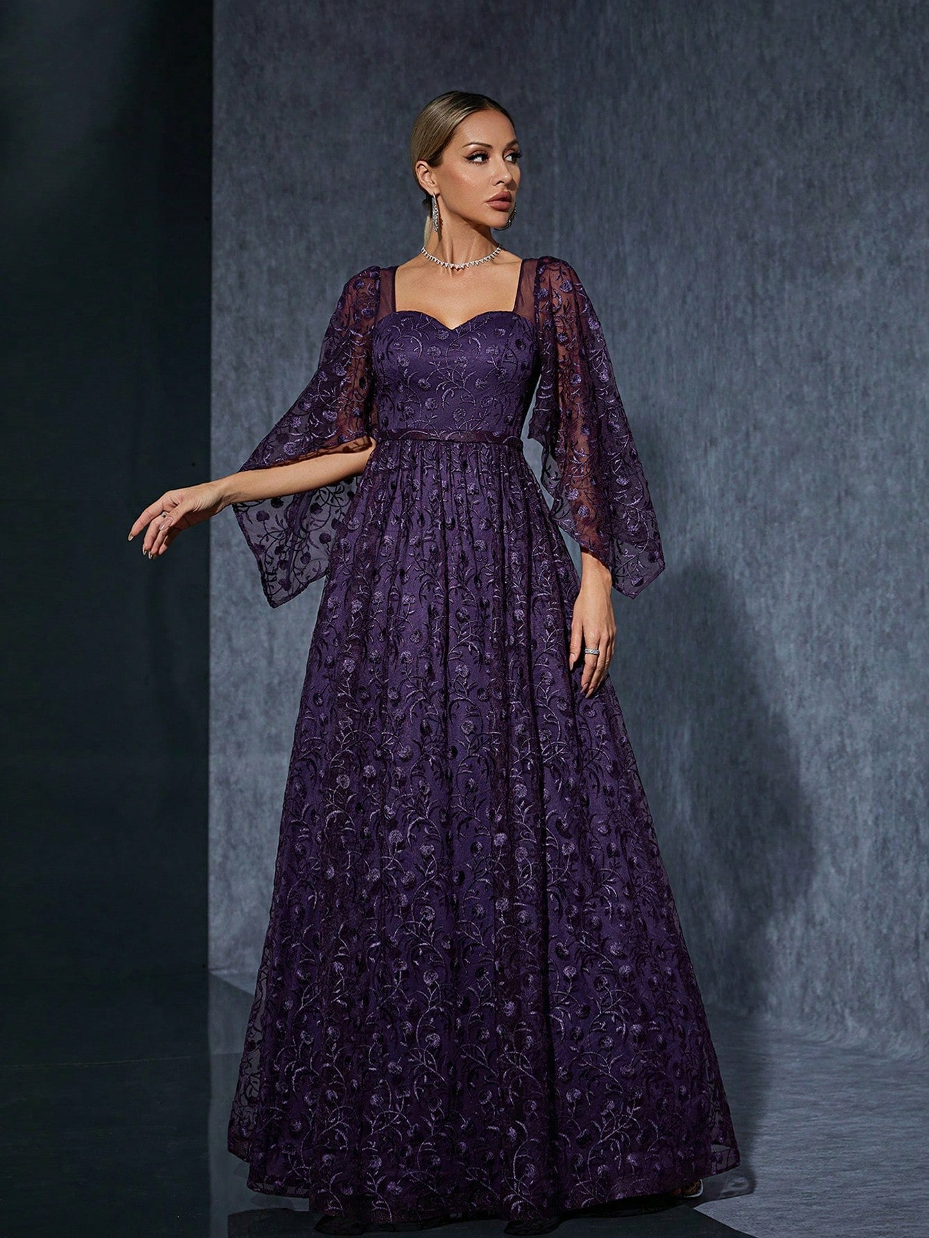 Arrival Drop down Maxi Dress Dignified Steady Cocktail Dress Elegant Simple Evening Dress Slim Fit Long Sleeve Backless Dress