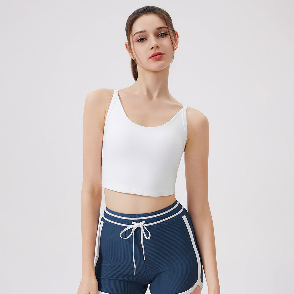 Cloud Sense Knot Beauty Back Yoga Underwear Women Shockproof Yoga Clothing Top Outer Wear Running Bra Workout Yoga Vest