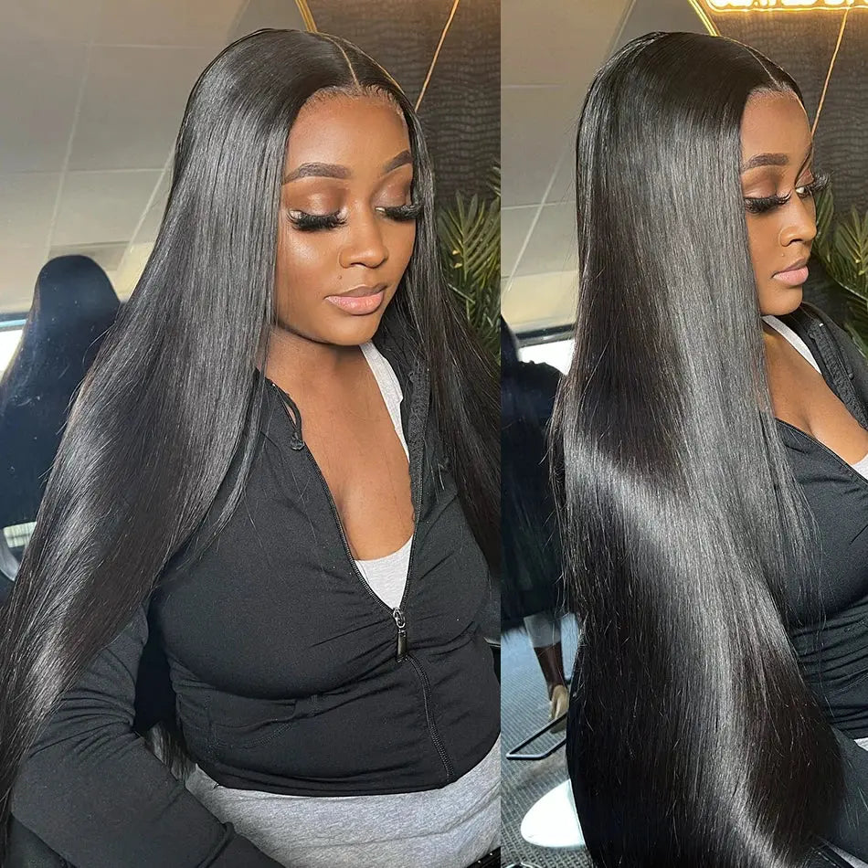 Pre Cut | Glueless | Human Hair | Ready To Wear | Wear and Go | Preplucked | Brazilian | Bone Straight Human Hair Wigs