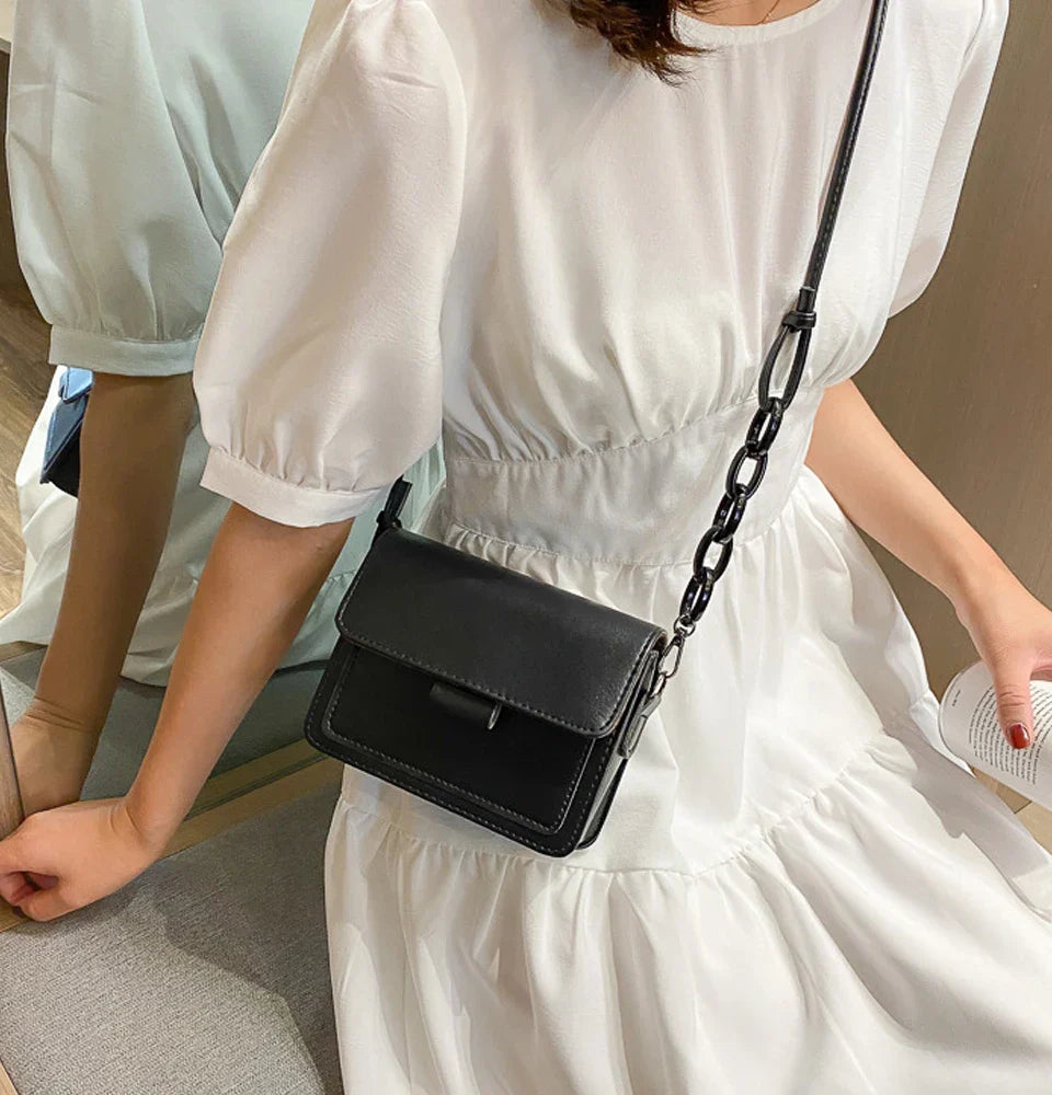 Fashion Brand Women's Small Crossbody Bag | Lightweight PU Leather Messenger Bag (Flap Handbag Purse, Summer Travel Bag for Female)