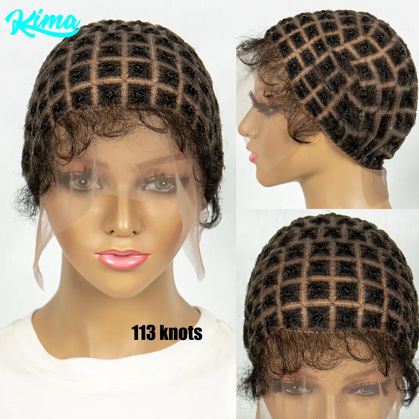 KIMA Braiding Wig Cap | Pre-Parting for Crochet Goddess Braids with Baby Hair