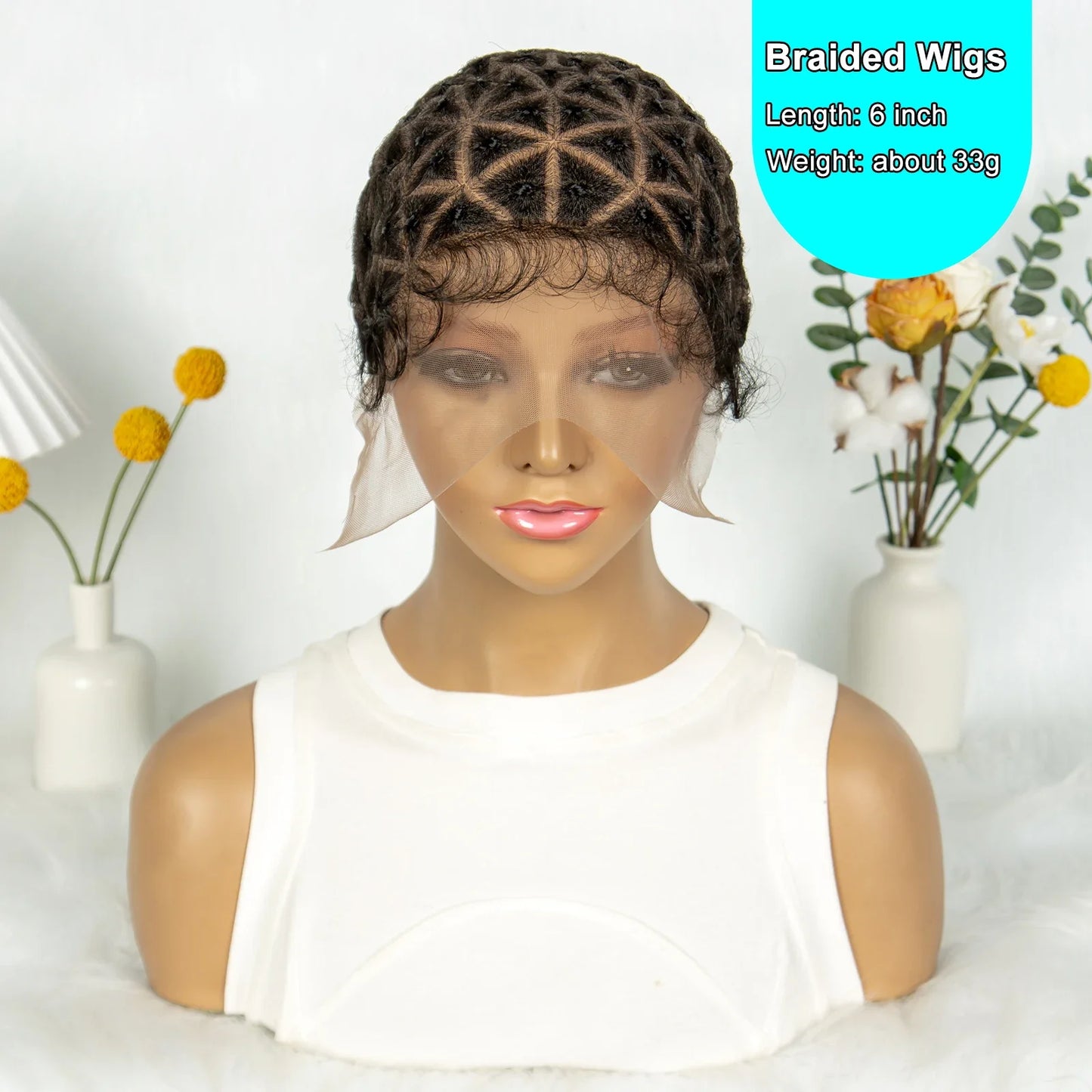 KIMA Boho Crochet Braids Wig Cap | Full Lace Pre-Parting with Baby Hair