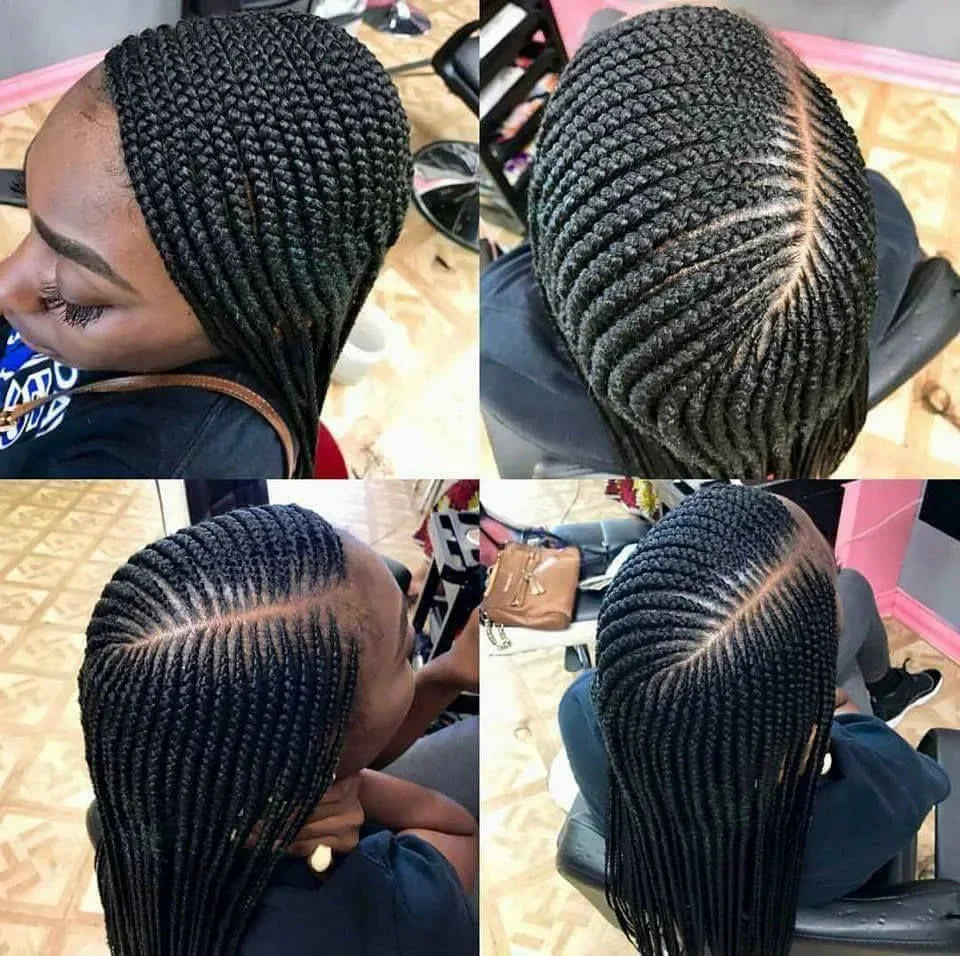 36" Twist Box Braids Wig | Full Lace Frontal | Side Part | Knotless | Baby Hair | Kanekalon