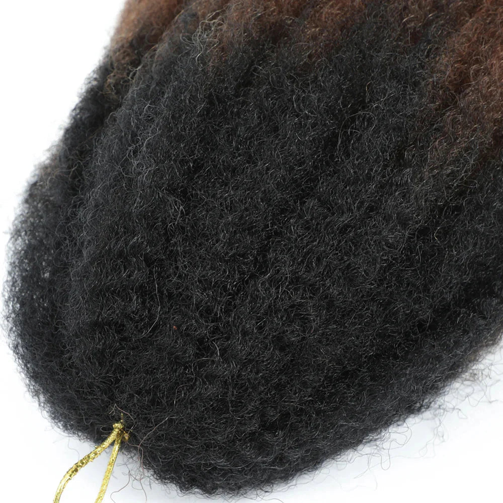 18" Marley Twist Braiding Hair | Crochet Braids | Afro Twist Kinky Hair Extensions | Ombre Colors | 30 Strands/Pack