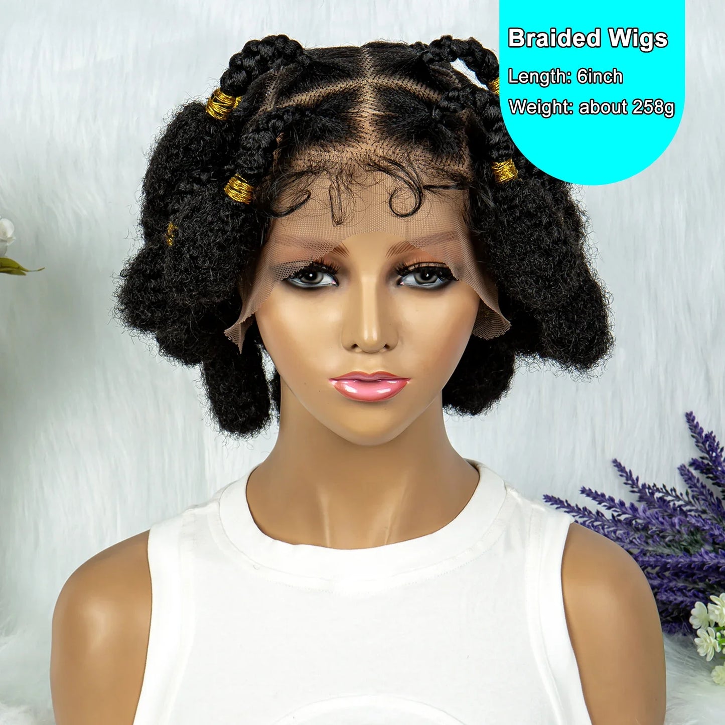 Bantu Knotless Box Braids Wig | Full Lace African Braiding Hair