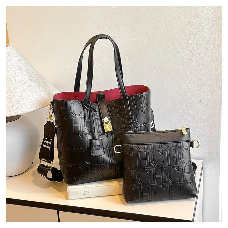 Women's New Large-Capacity Bucket Bag | Winter Fashion Letter Printing Temperament Versatile Messenger Bag