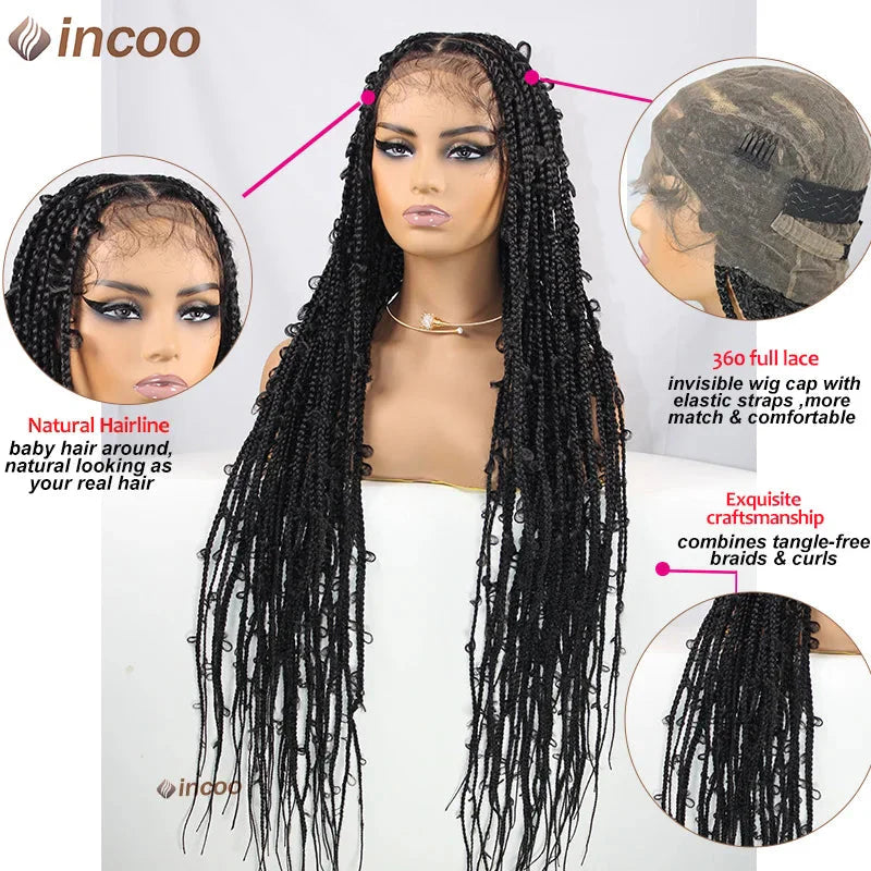 36" Butterfly Locs Crochet Wig | Full Lace Front | Knotless Braids | Baby Hair | Synthetic