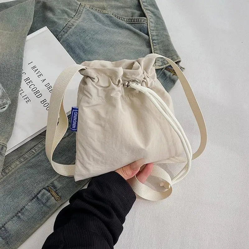 Nylon Crossbody Bag Soft Mini Phone Wallet | Multifunctional Square Shoulder Bag & Canvas Purse Messenger Bag