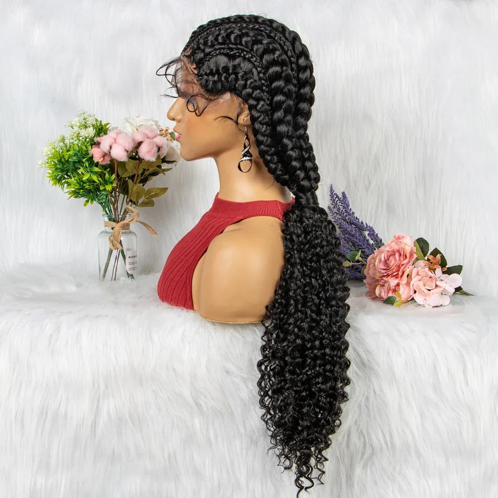 28" Blonde Crochet Braids Wig | Lace Front | Pre-Plucked Baby Hair