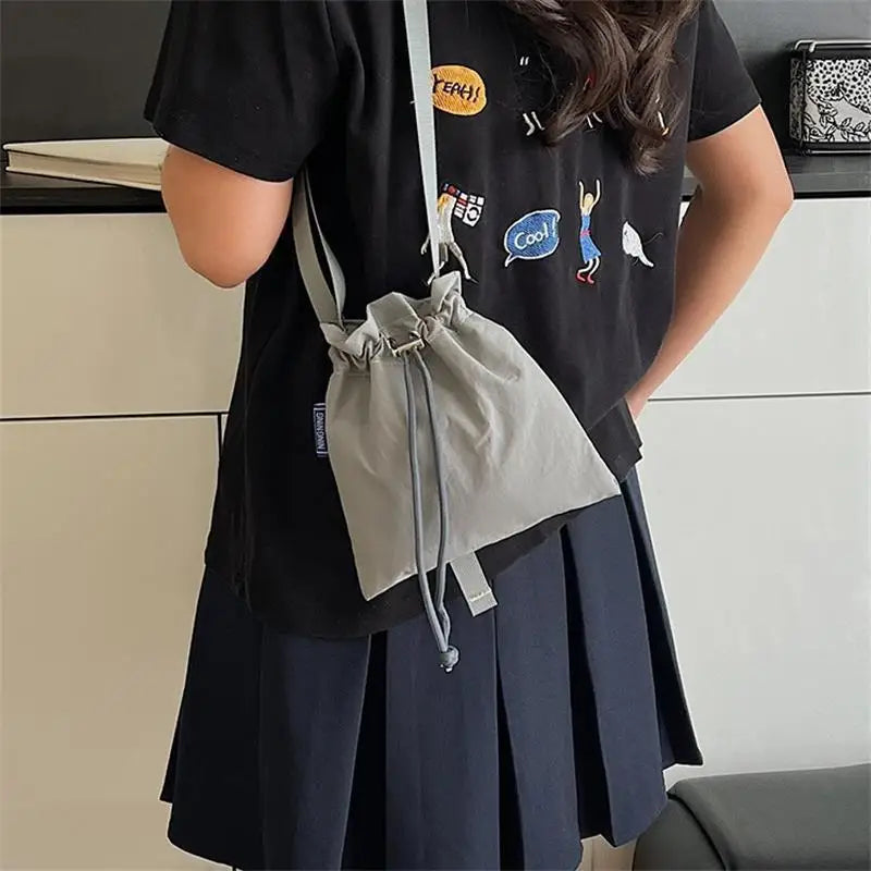 Nylon Crossbody Bag Soft Mini Phone Wallet | Multifunctional Square Shoulder Bag & Canvas Purse Messenger Bag