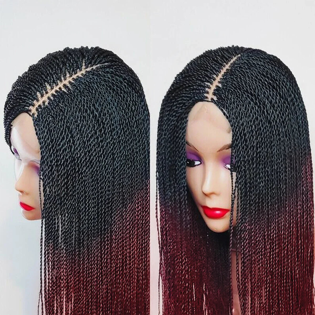 Senegalese Twist Wig | Micro Million Twists | Afro Braided Wig | Glueless Lace Front