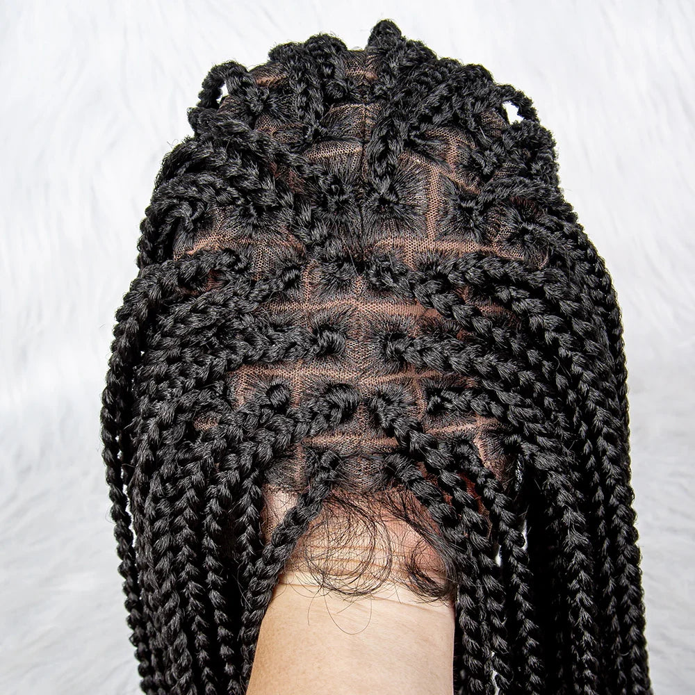 KIMA Goddess Box Braids Wig | Curly Accents | Full Lace