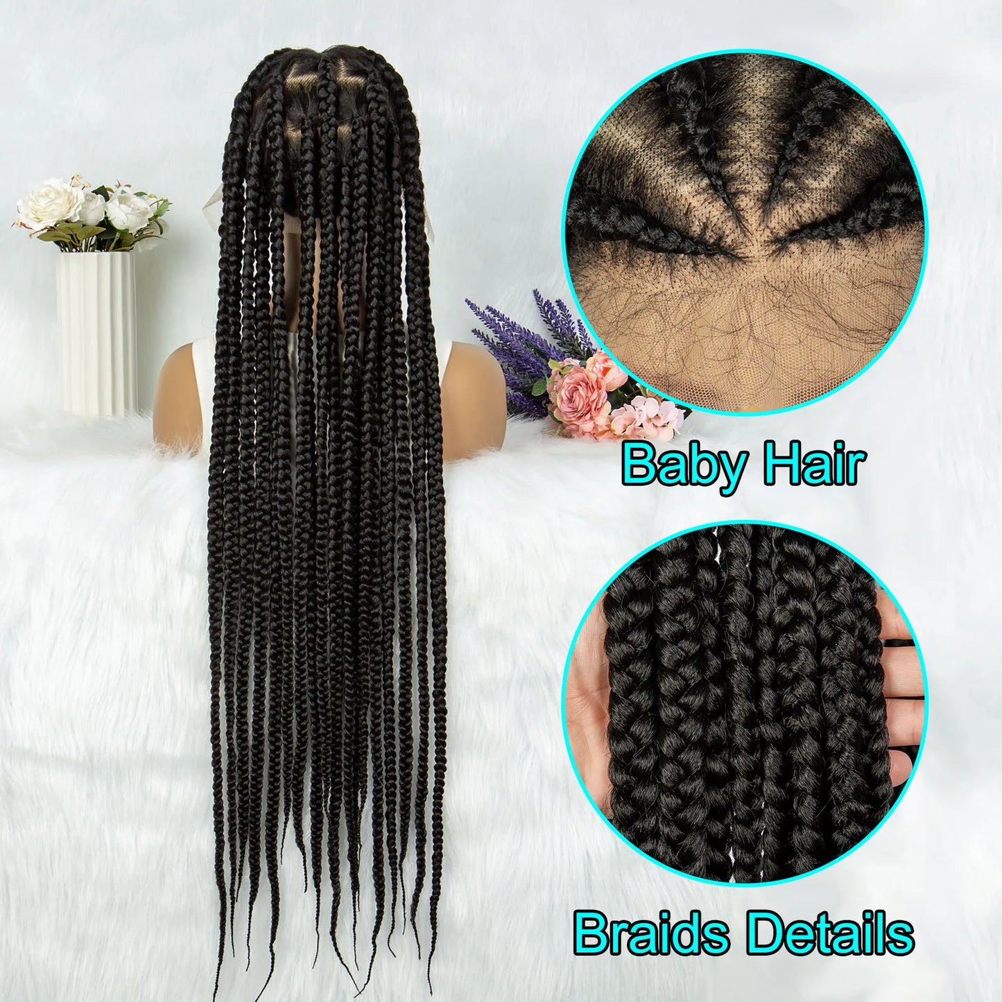 KIMA Boho Knotless Box & Twisted Dreadlocks Wig | Full Lace
