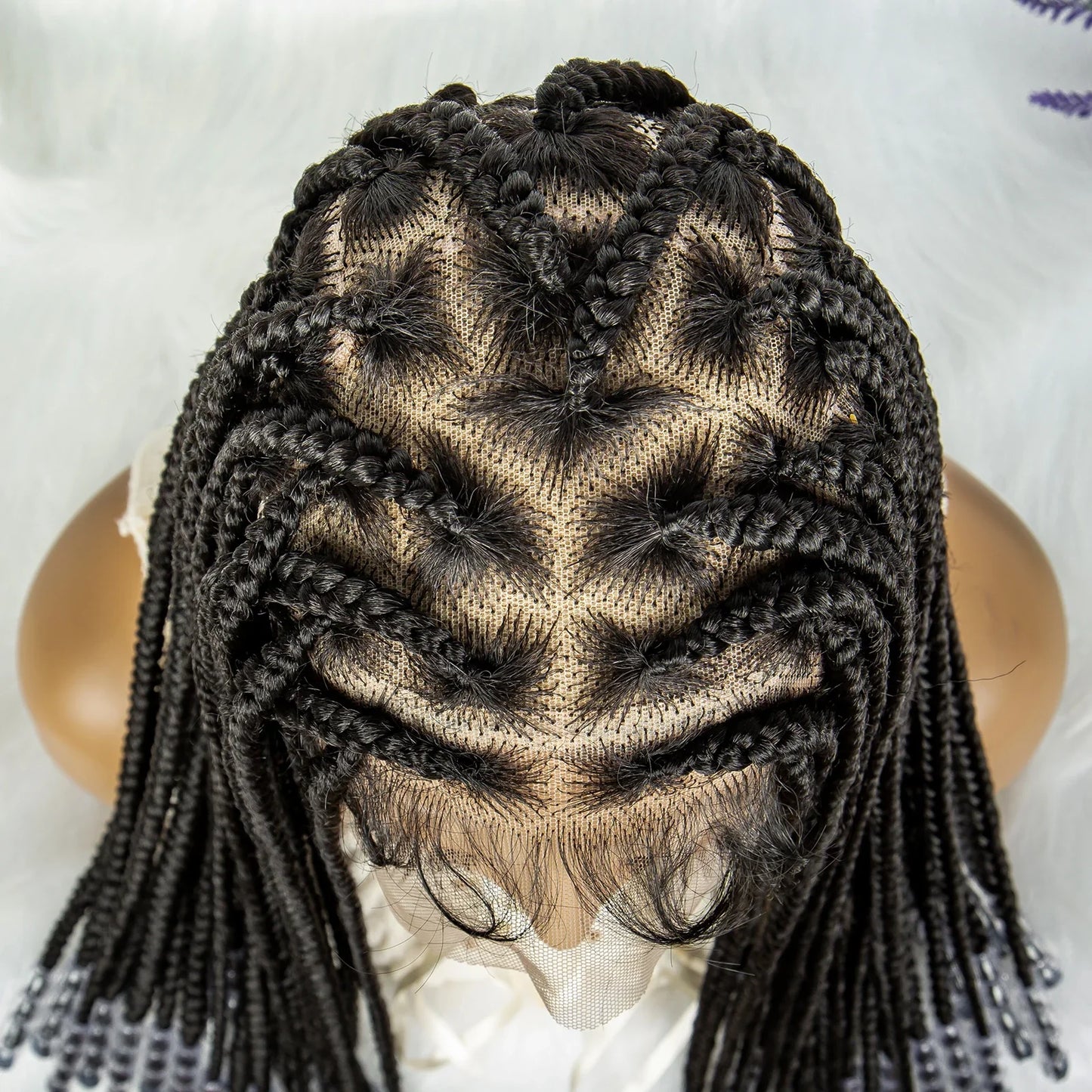 KIMA HD Full Lace Cornrow Braided Wig for Black Women