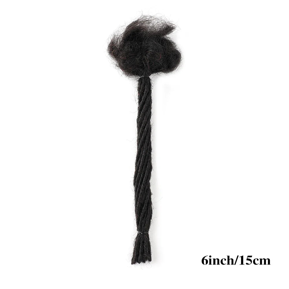 0.2cm Microlocks Extensions | Brazilian Human Hair Dreadlocks | Crochet Braids | 10 Strands