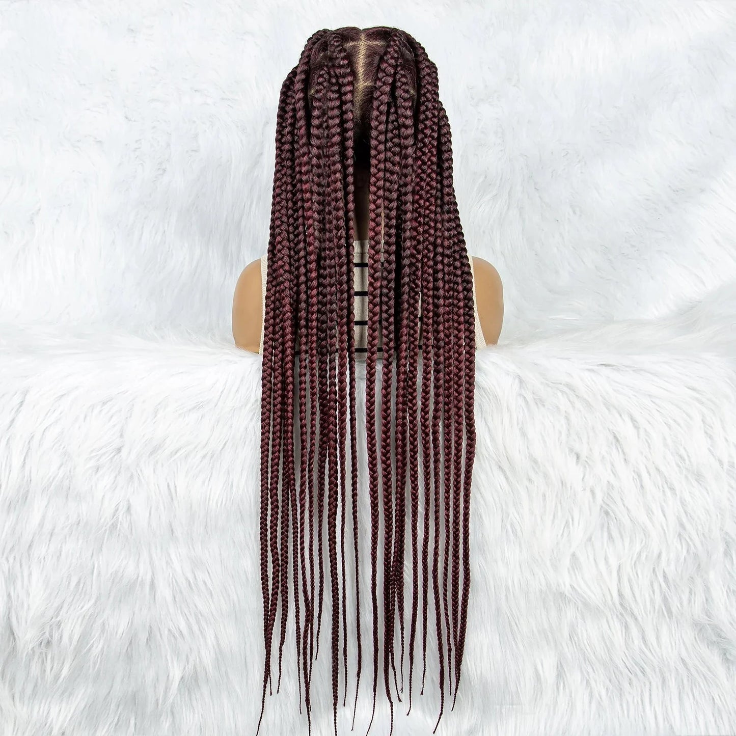 HD Lace Knotless Square Box Braids Wig | Full Lace | Baby Hair | Black Women