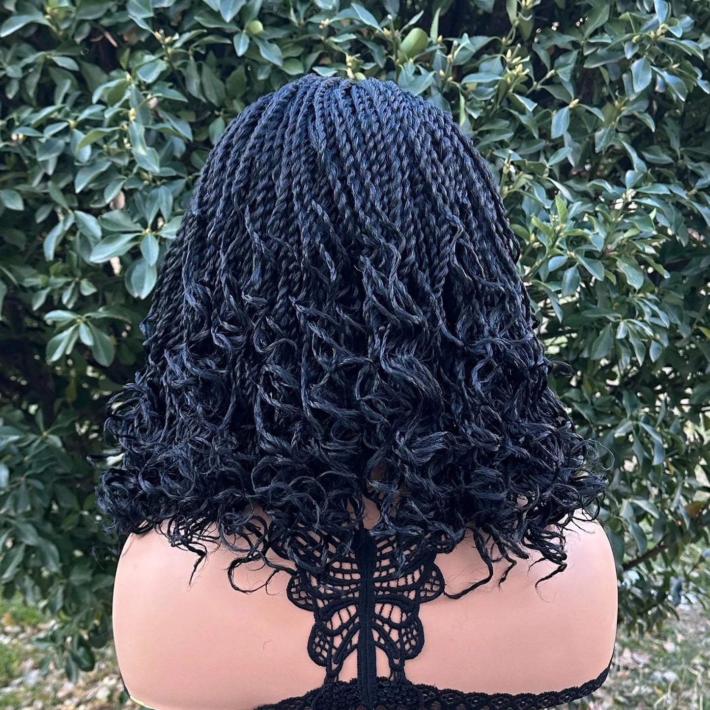 12" Twist Braided Headband Wig | Short Crochet Box Braids | Synthetic Wig for Black Women