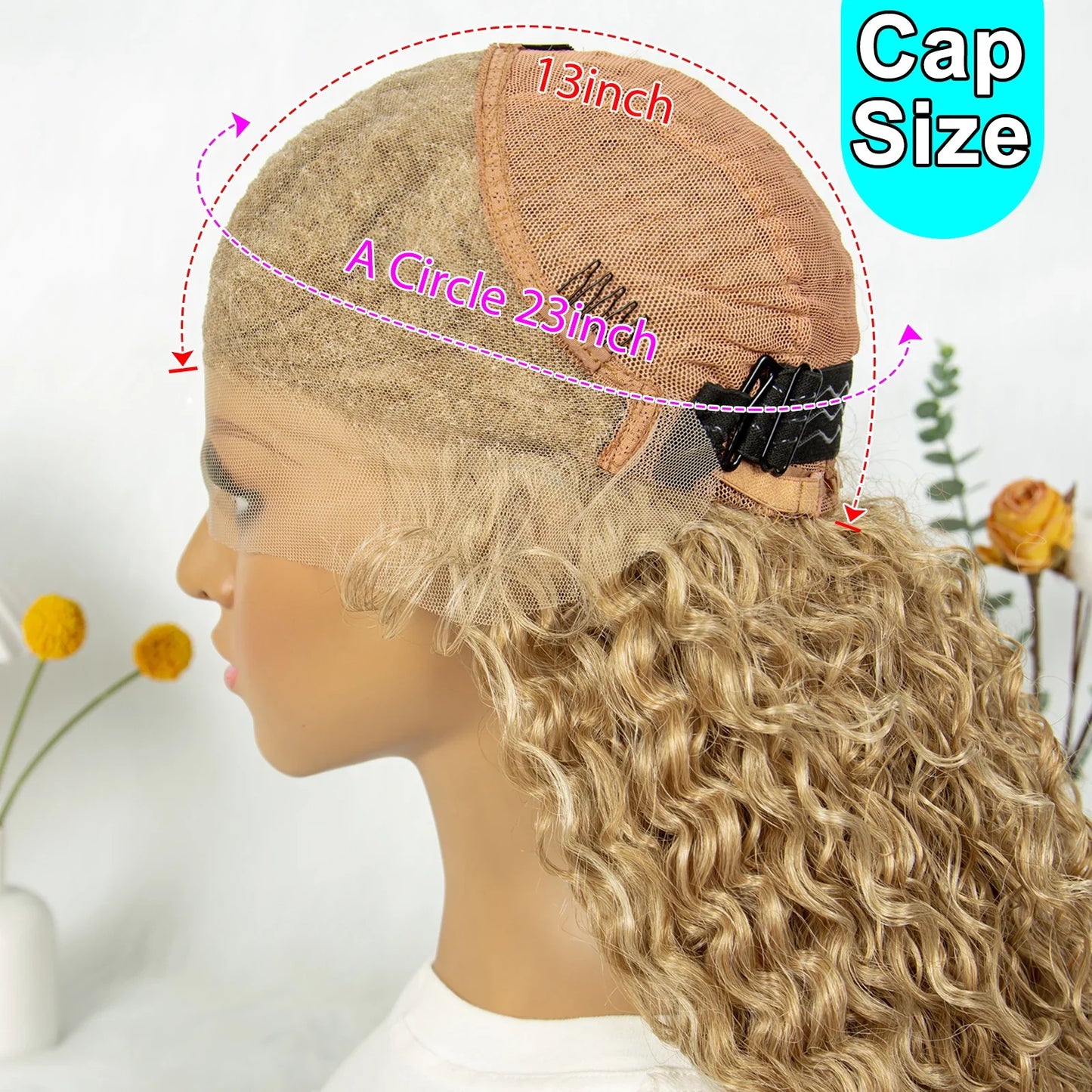 Kima Synthetic Cornrow Braided Wig | 13x4 Lace Front | Ombre Ponytail | Curly Braids | Black Women