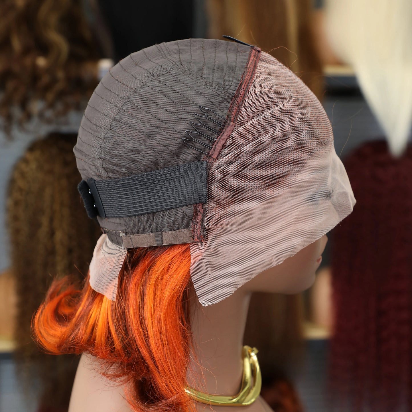 Ginger Orange Bob Wig | 13x4 Transparent Lace Front Brazilian Human Hair