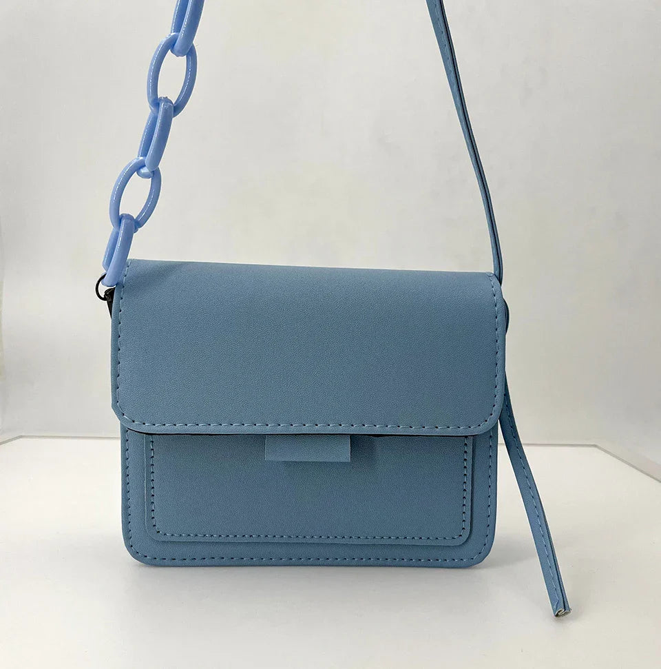 Fashion Brand Women's Small Crossbody Bag | Lightweight PU Leather Messenger Bag (Flap Handbag Purse, Summer Travel Bag for Female)