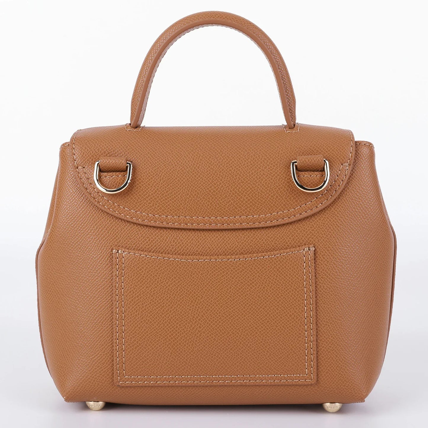 French Cowhide Small Satchel | Retro Trend Mini Crossbody Bag for Women (Classic Solid Flap Top-Handle Luxury Designer Handbag)