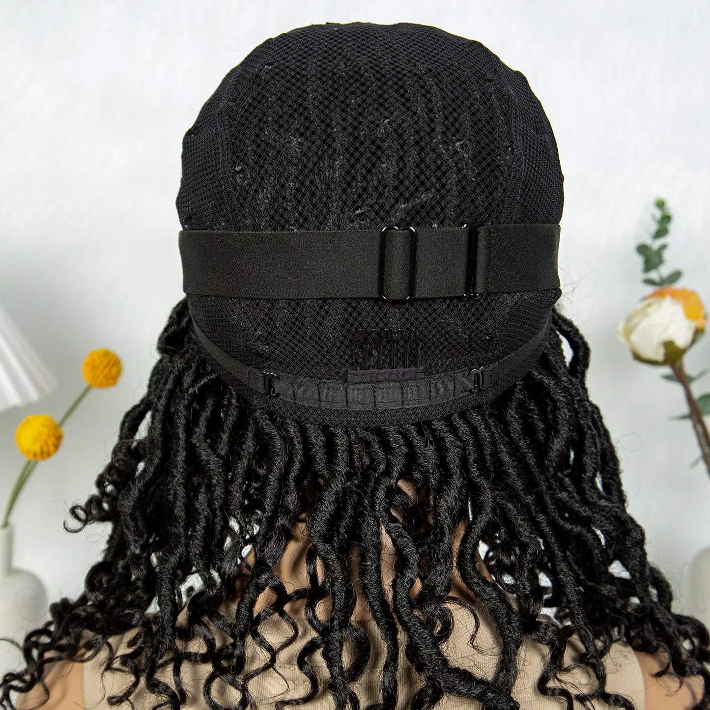 Lightweight Cornrow Braids Wig with Curly Ends | Lace Front
