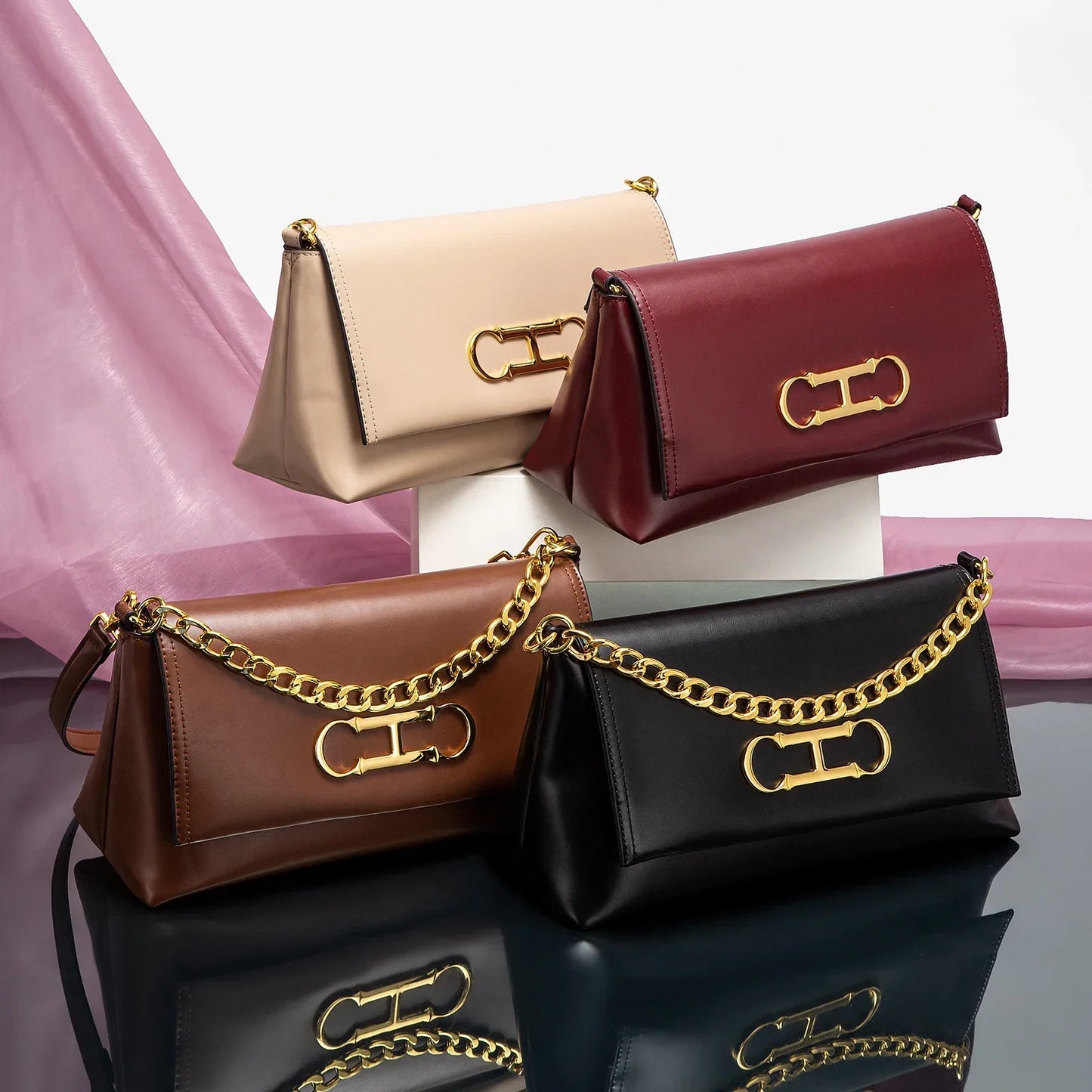 Pure Simple Classic Retro Square Ladies Shoulder Bag | Fashionable Exquisite Workmanship New Women's Crossbody Bag