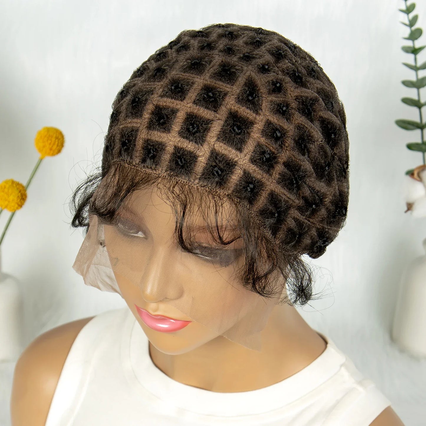 KIMA Boho Crochet Braids Wig Cap | Full Lace Pre-Parting with Baby Hair