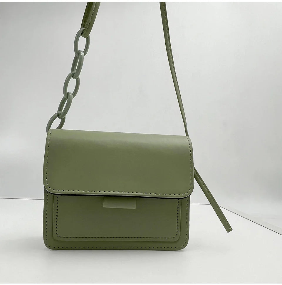 Fashion Brand Women's Small Crossbody Bag | Lightweight PU Leather Messenger Bag (Flap Handbag Purse, Summer Travel Bag for Female)